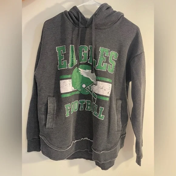 STARTER Gray and Green Eagles Sweater - Picture 1 of 6